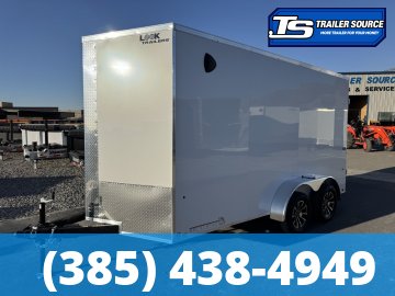 7x14 Look ST DLX Enclosed Cargo Trailer - 7'0" Interior - 7K GVWR - .080 PolyCor, Alloy Wheels, Barn Doors, Translucent Roof