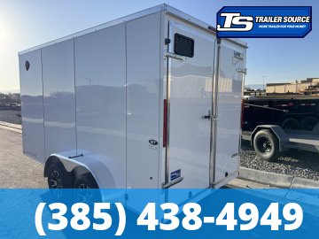 7x14 Look ST DLX Enclosed Cargo Trailer - 7'0" Interior - 7K GVWR - .080 PolyCor, Alloy Wheels, Barn Doors, Translucent Roof