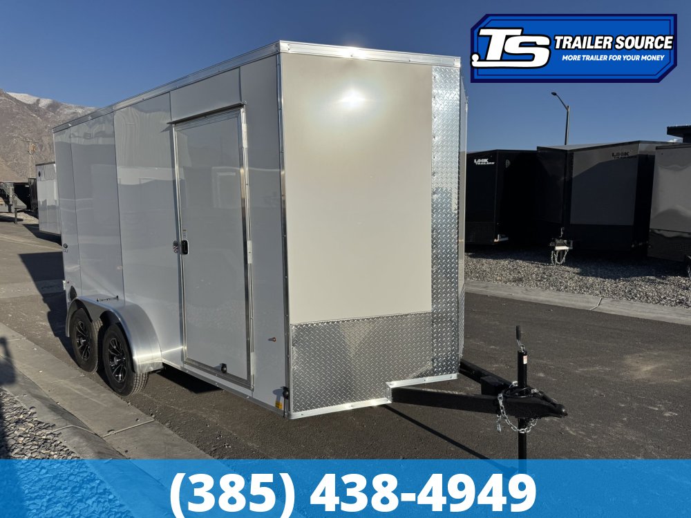 7x14 Look ST DLX Enclosed Cargo Trailer - 7'0" Interior - 7K GVWR - .080 PolyCor, Alloy Wheels, Barn Doors, Translucent Roof