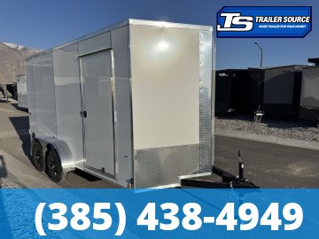 7x14 Look ST DLX Enclosed Cargo Trailer - 7'0" Interior - 7K GVWR - .080 PolyCor, Alloy Wheels, Barn Doors, Translucent Roof