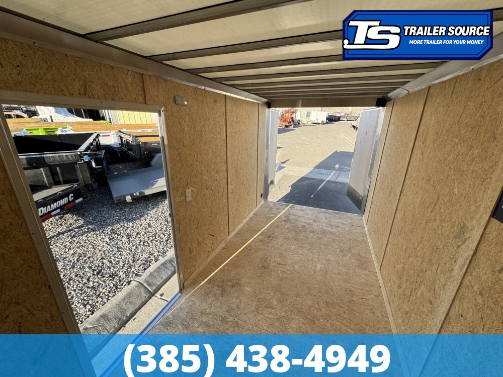 7x14 Look ST DLX Enclosed Cargo Trailer - 7'0" Interior - 7K GVWR - .080 PolyCor, Alloy Wheels, Barn Doors, Translucent Roof