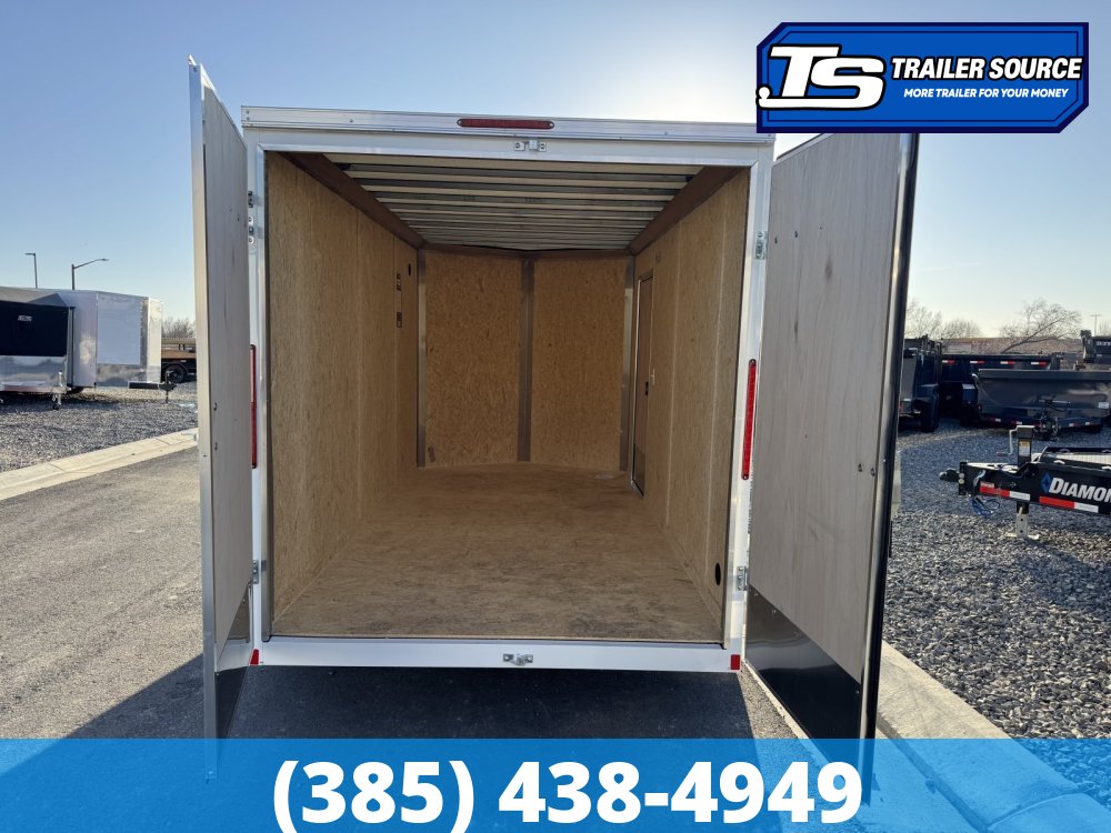 7x14 Look ST DLX Enclosed Cargo Trailer - 7'0" Interior - 7K GVWR - .080 PolyCor, Alloy Wheels, Barn Doors, Translucent Roof