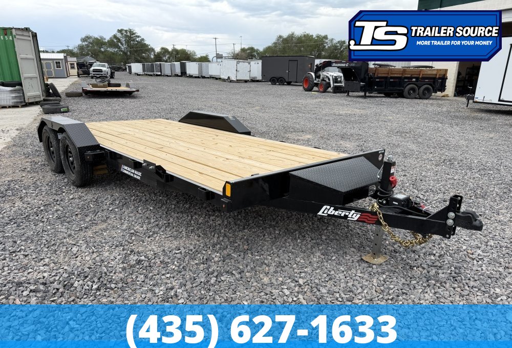 7x18 Liberty LC Flatbed Car Hauler
