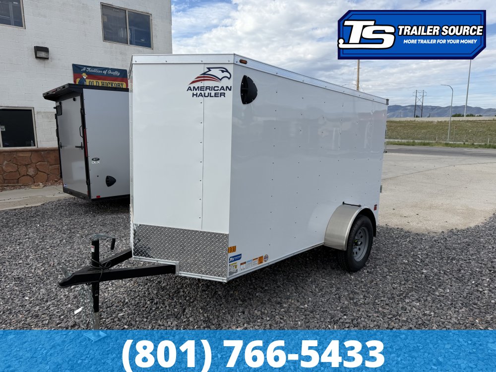 5x10 American Hauler Arrow Enclosed Cargo Trailer - 5'6" Interior - 3.5K GVWR - Ramp Door
