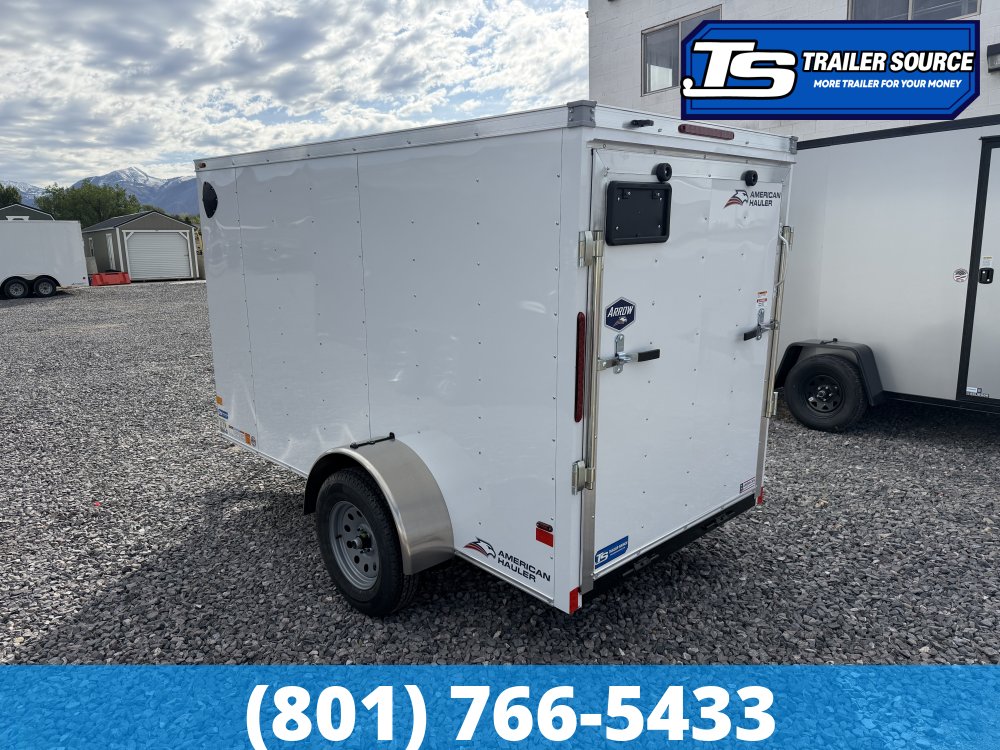 5x10 American Hauler Arrow Enclosed Cargo Trailer - 5'6" Interior - 3.5K GVWR - Ramp Door