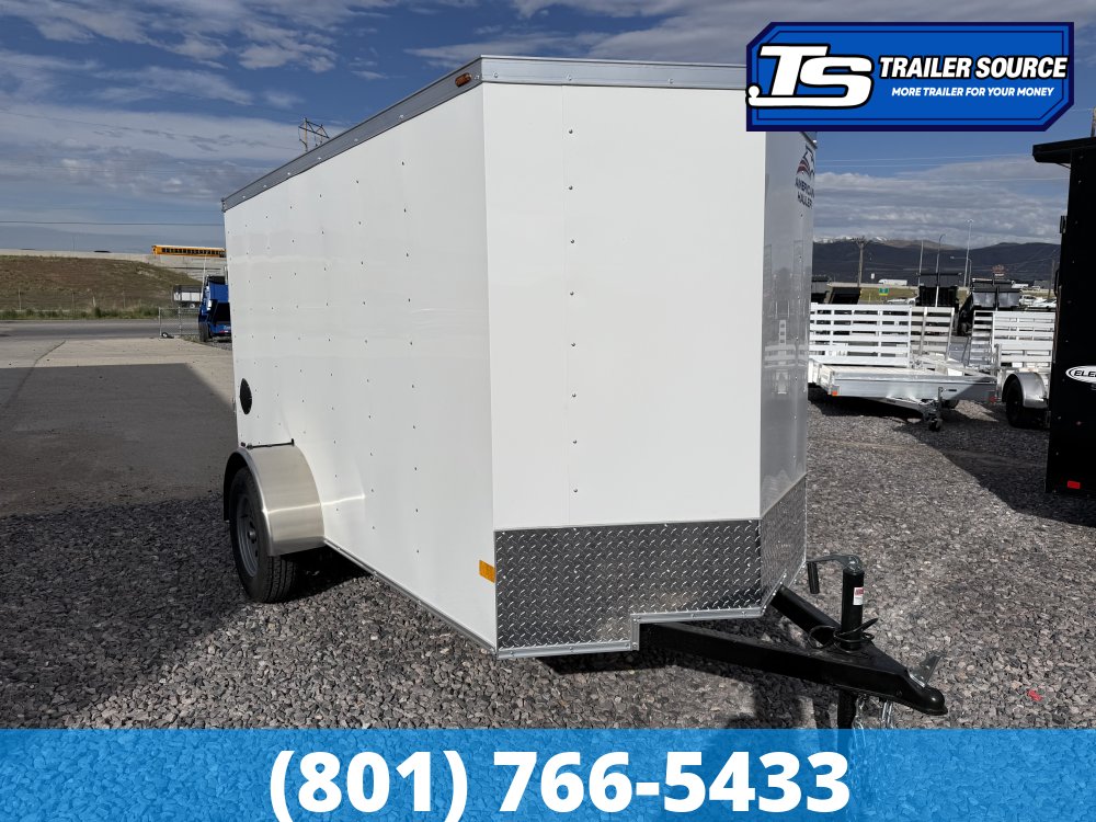 5x10 American Hauler Arrow Enclosed Cargo Trailer - 5'6" Interior - 3.5K GVWR - Ramp Door