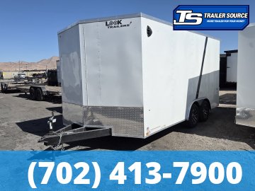 8.5x16 Look ST DLX Enclosed Cargo Trailer - 7'0" Interior - 7K GVWR - 12" Cross Member Upgrade, Rear Spoiler w/ Load Lights, Torsion Axles