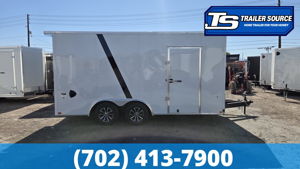 8.5x16 Look ST DLX Enclosed Cargo Trailer - 7'0" Interior - 7K GVWR - 12" Cross Member Upgrade, Rear Spoiler w/ Load Lights, Torsion Axles