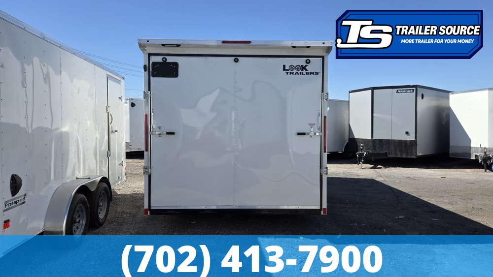 8.5x16 Look ST DLX Enclosed Cargo Trailer - 7'0" Interior - 7K GVWR - 12" Cross Member Upgrade, Rear Spoiler w/ Load Lights, Torsion Axles