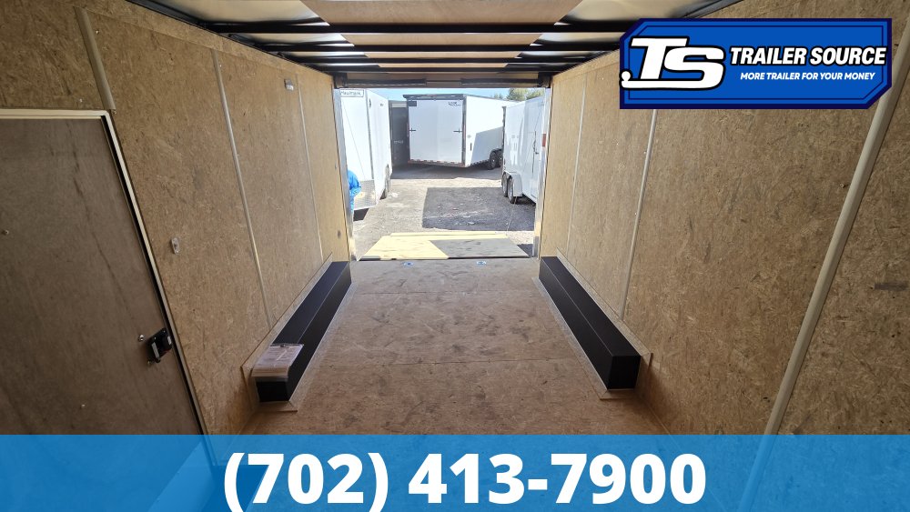 8.5x16 Look ST DLX Enclosed Cargo Trailer - 7'0" Interior - 7K GVWR - 12" Cross Member Upgrade, Rear Spoiler w/ Load Lights, Torsion Axles