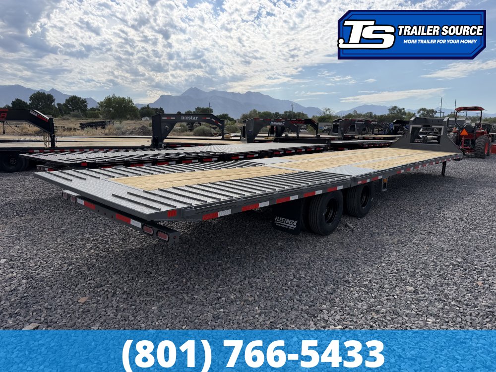 8.5x40 Diamond C FMAX-HDT 212 Gooseneck Hydraulic Dovetail Equipment Trailer - 25.9K GVWR - ABS Brakes, Hydraulic Jack(s)