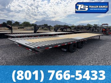 8.5x40 Diamond C FMAX-HDT 212 Gooseneck Hydraulic Dovetail Equipment Trailer - 25.9K GVWR - ABS Brakes, Hydraulic Jack(s)