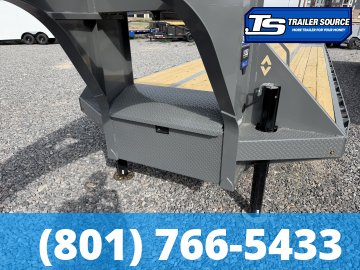 8.5x40 Diamond C FMAX-HDT 212 Gooseneck Hydraulic Dovetail Equipment Trailer - 25.9K GVWR - ABS Brakes, Hydraulic Jack(s)