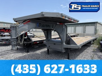 8.5x40 Diamond C FMAX 216 HDT Hydraulic Dovetail Equipment Trailer - 40K GVWR -