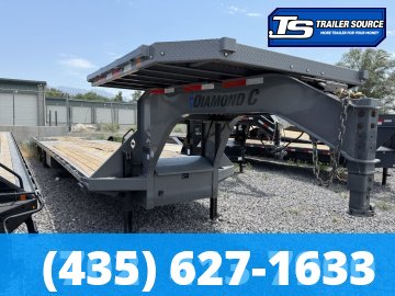 8.5x40 Diamond C FMAX 216 HDT Hydraulic Dovetail Equipment Trailer - 40K GVWR -