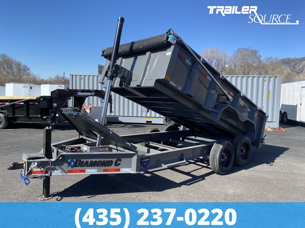 7x14 Diamond C LPT Telescopic Dump 18K 32" Sides Dump
