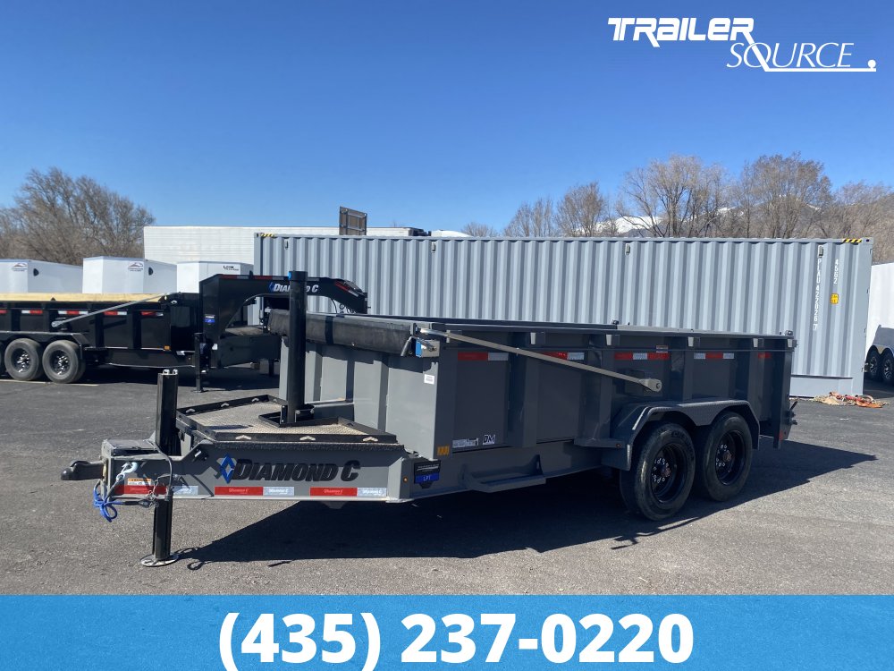 7x14 Diamond C LPT Telescopic Dump 18K 32" Sides Dump