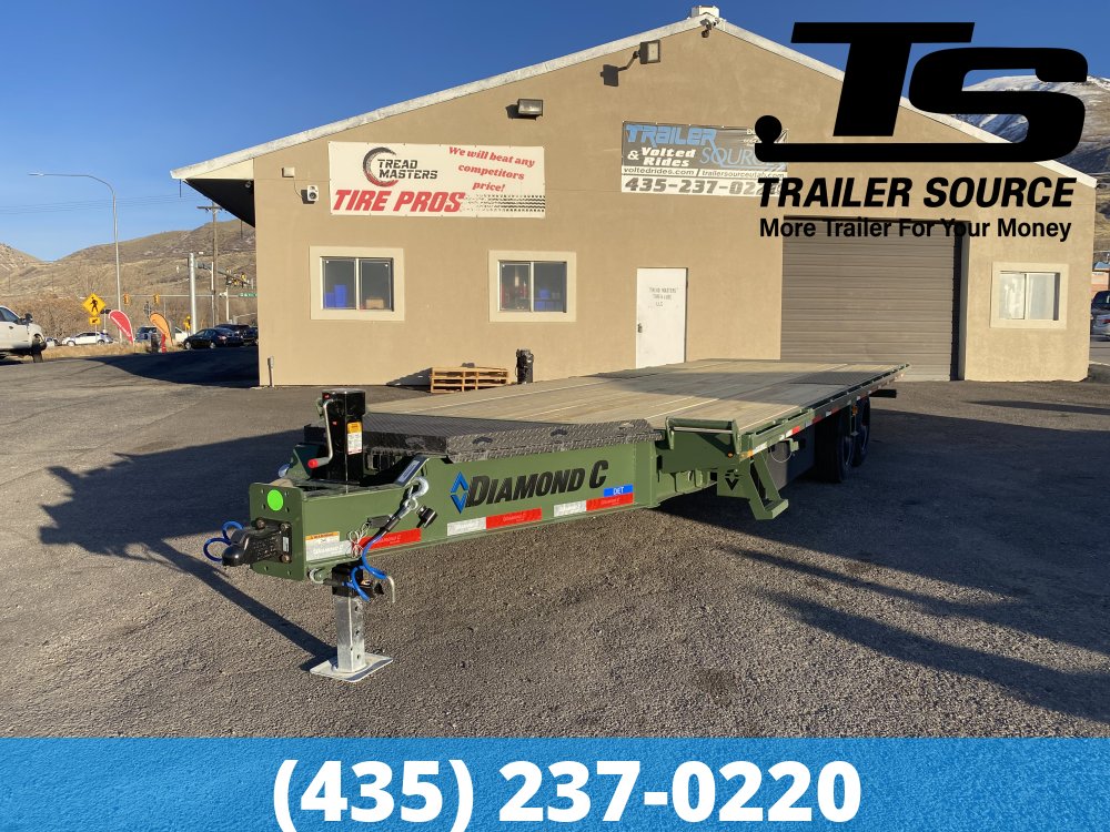 8.5x24 Diamond C DET 208 Deckover Tilt Trailer - 18K GVWR -