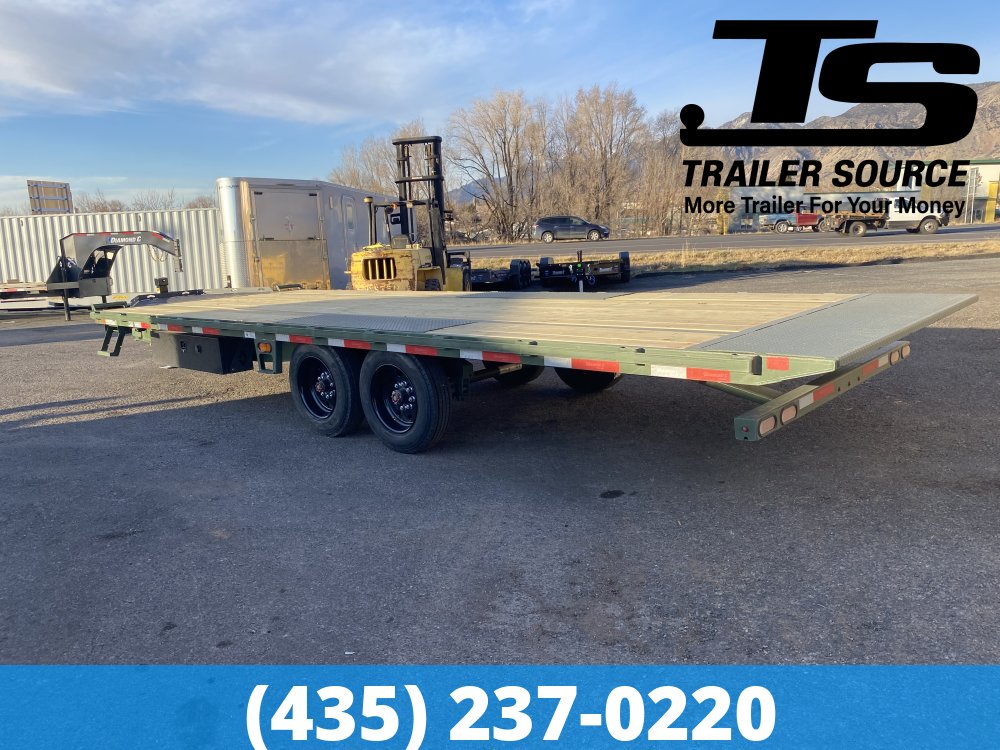 8.5x24 Diamond C DET 208 Deckover Tilt Trailer - 18K GVWR -