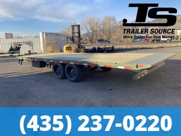 8.5x24 Diamond C DET 208 Deckover Tilt Trailer - 18K GVWR -