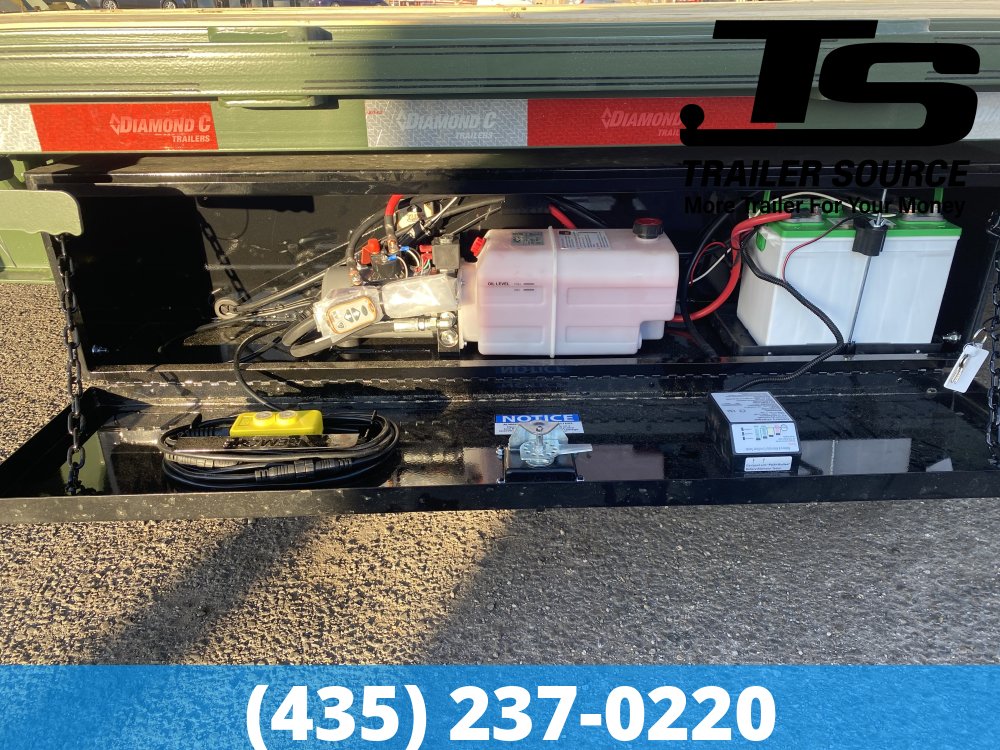 8.5x24 Diamond C DET 208 Deckover Tilt Trailer - 18K GVWR -