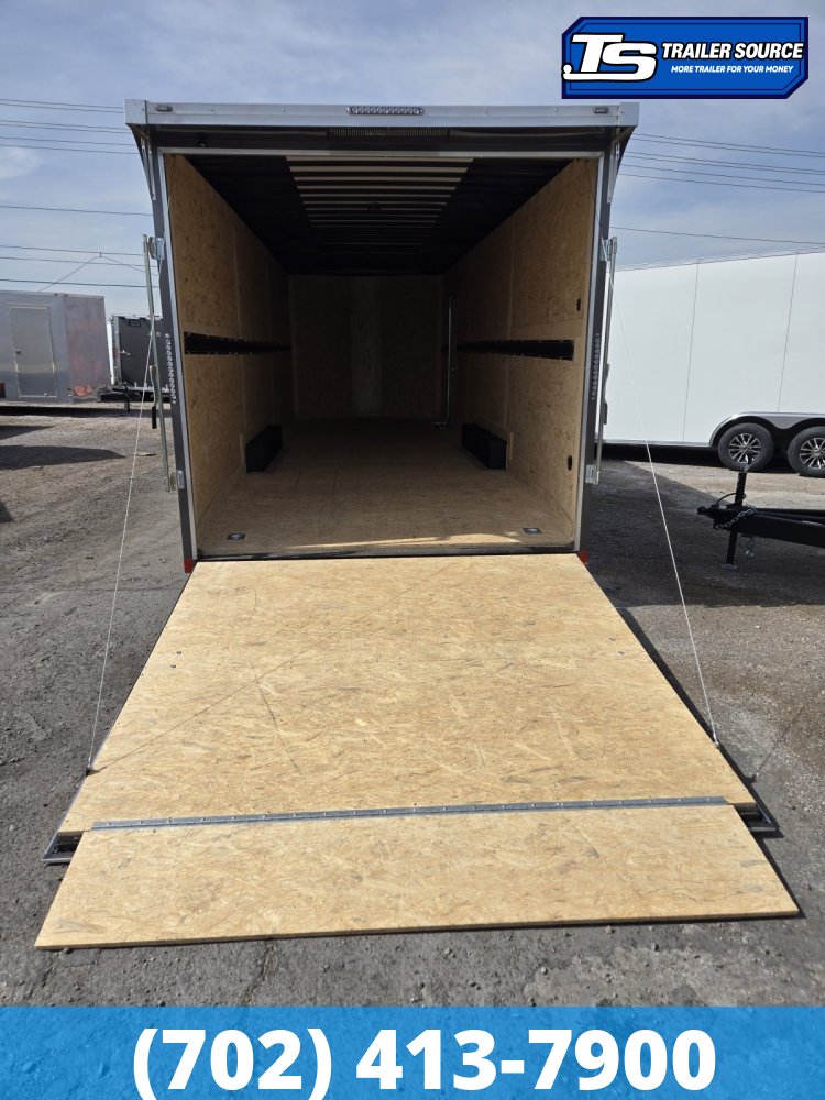 8.5x26 Haulmark Transport Enclosed Car Hauler Trailer - 12K GVWR - E-Track, Rear Spoiler w/ Load Lights, Spare Tire