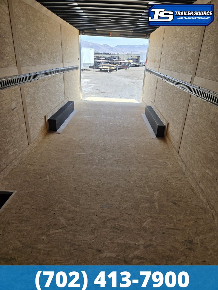 8.5x26 Haulmark Transport Enclosed Car Hauler Trailer - 12K GVWR - E-Track, Rear Spoiler w/ Load Lights, Spare Tire