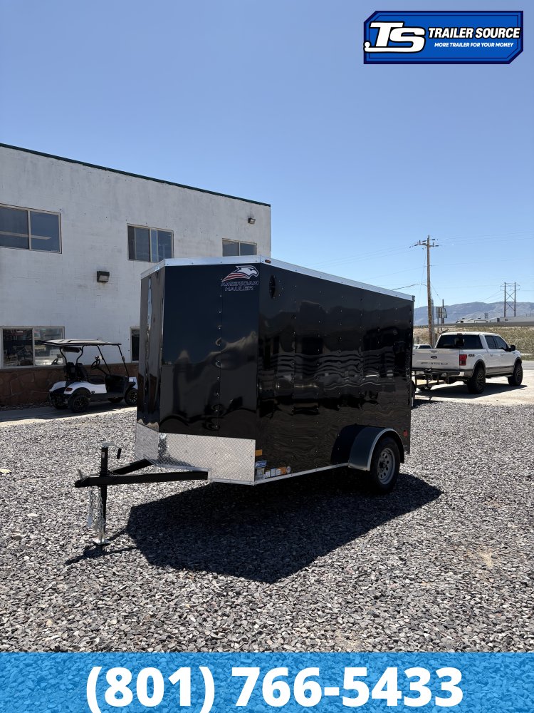 6x10 American Hauler Arrow Enclosed Cargo Trailer - 6'6" Interior - 3.5K GVWR - Ramp Door