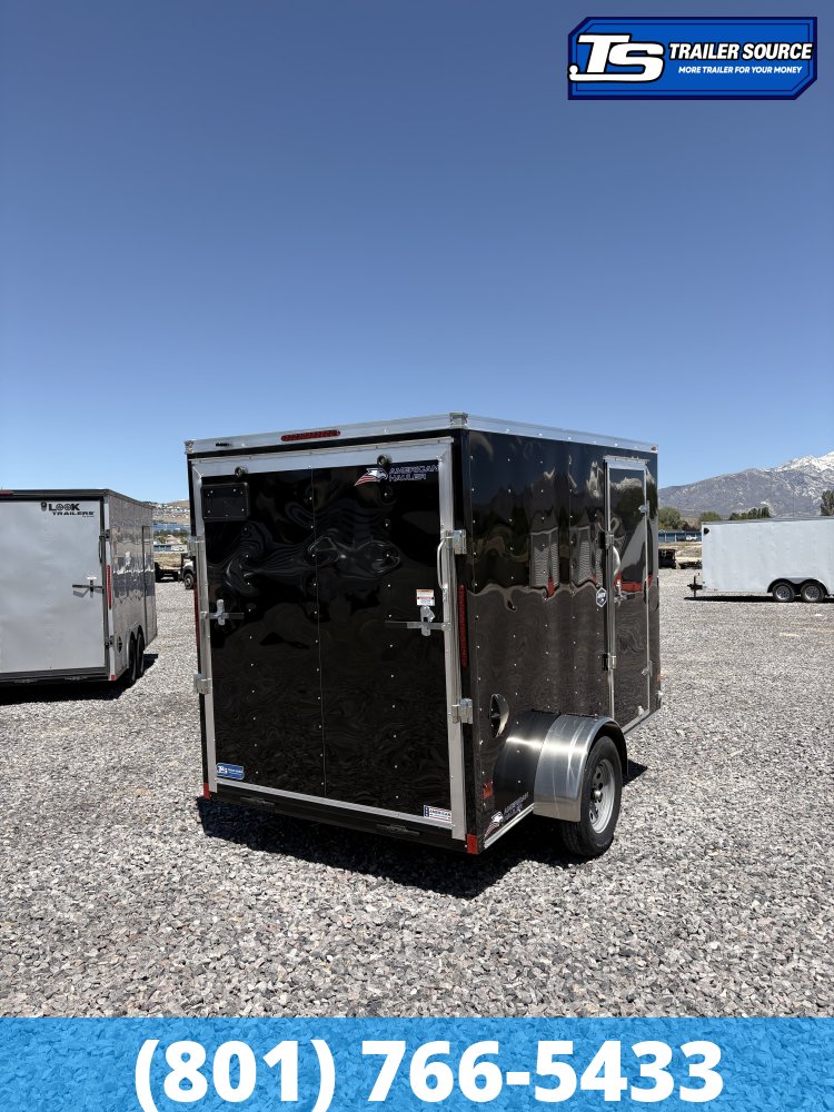 6x10 American Hauler Arrow Enclosed Cargo Trailer - 6'6" Interior - 3.5K GVWR - Ramp Door