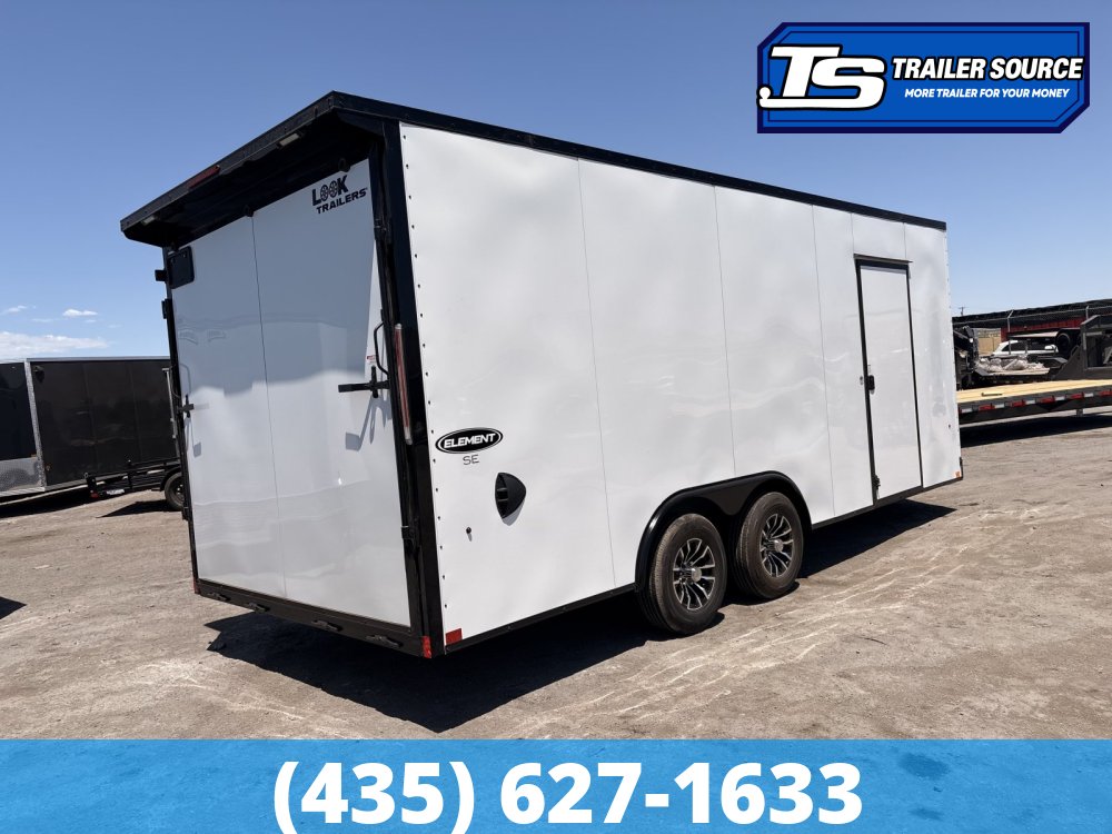 8.5x20 Look Element SE Enclosed Cargo Trailer - 7'0" Interior - 10K GVWR - Dovetail, Rear Spoiler w/ Load Lights