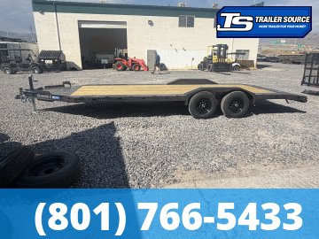 8.5x20 Diamond C GTF 206 Flatbed Car Hauler Trailer - 10K GVWR - Wide Body w/ Drive Over Fenders