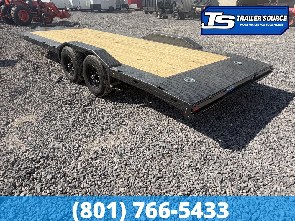 8.5x20 Diamond C GTF 206 Flatbed Car Hauler Trailer - 10K GVWR - Wide Body w/ Drive Over Fenders