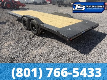 8.5x20 Diamond C GTF 206 Flatbed Car Hauler Trailer - 10K GVWR - Wide Body w/ Drive Over Fenders