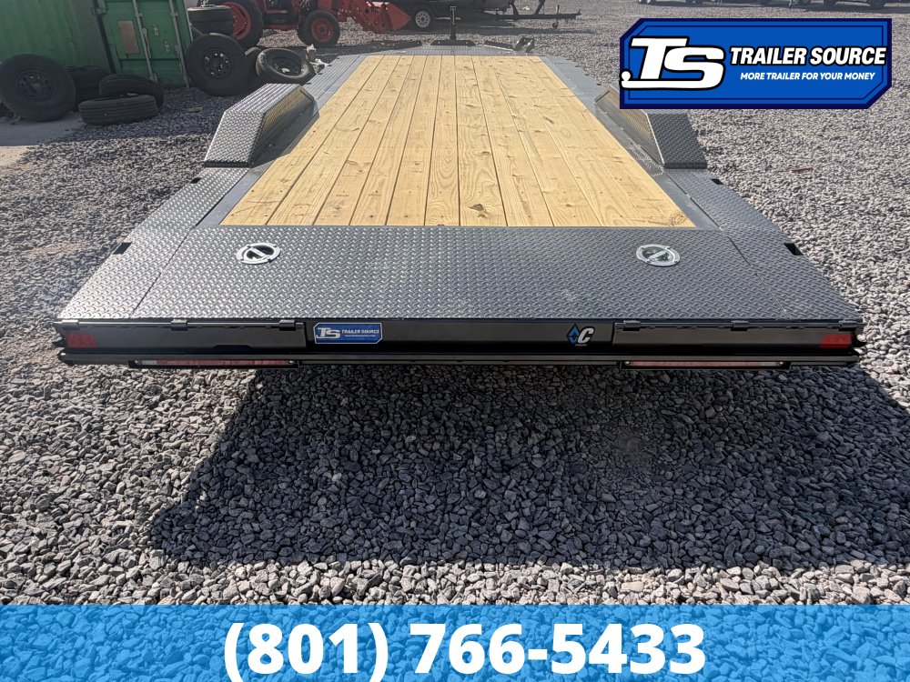 8.5x20 Diamond C GTF 206 Flatbed Car Hauler Trailer - 10K GVWR - Wide Body w/ Drive Over Fenders