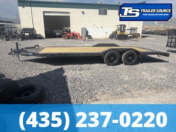8.5x20 Diamond C GTF 206 Flatbed Car Hauler Trailer - 10K GVWR - Wide Body w/ Drive Over Fenders