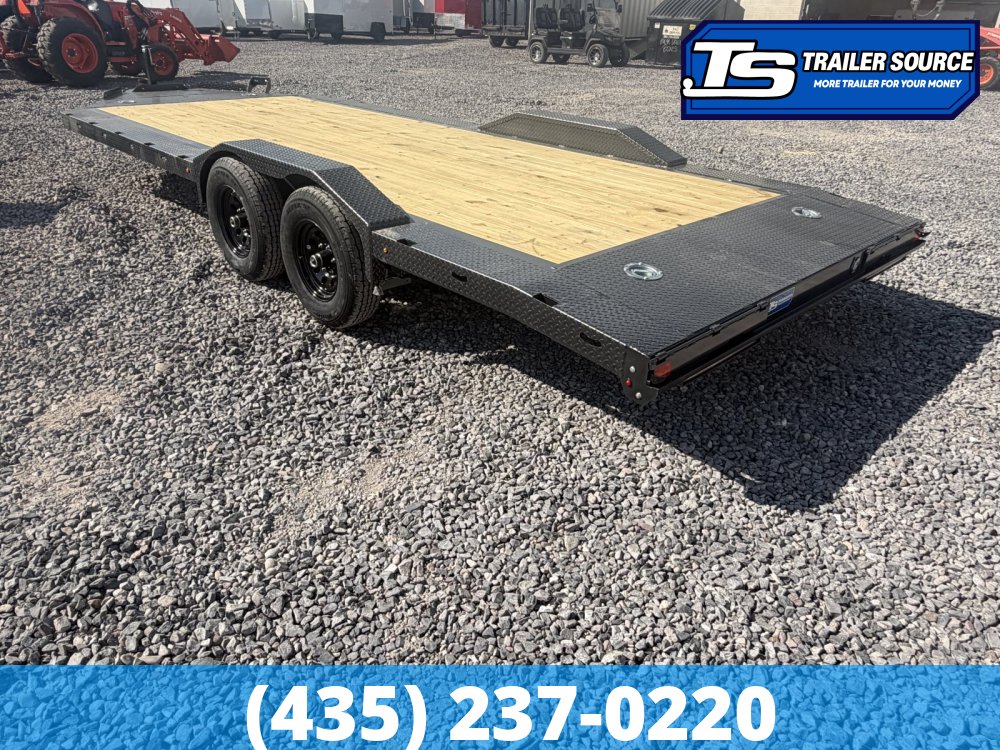 8.5x20 Diamond C GTF 206 Flatbed Car Hauler Trailer - 10K GVWR - Wide Body w/ Drive Over Fenders
