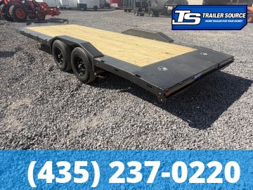 8.5x20 Diamond C GTF 206 Flatbed Car Hauler Trailer - 10K GVWR - Wide Body w/ Drive Over Fenders