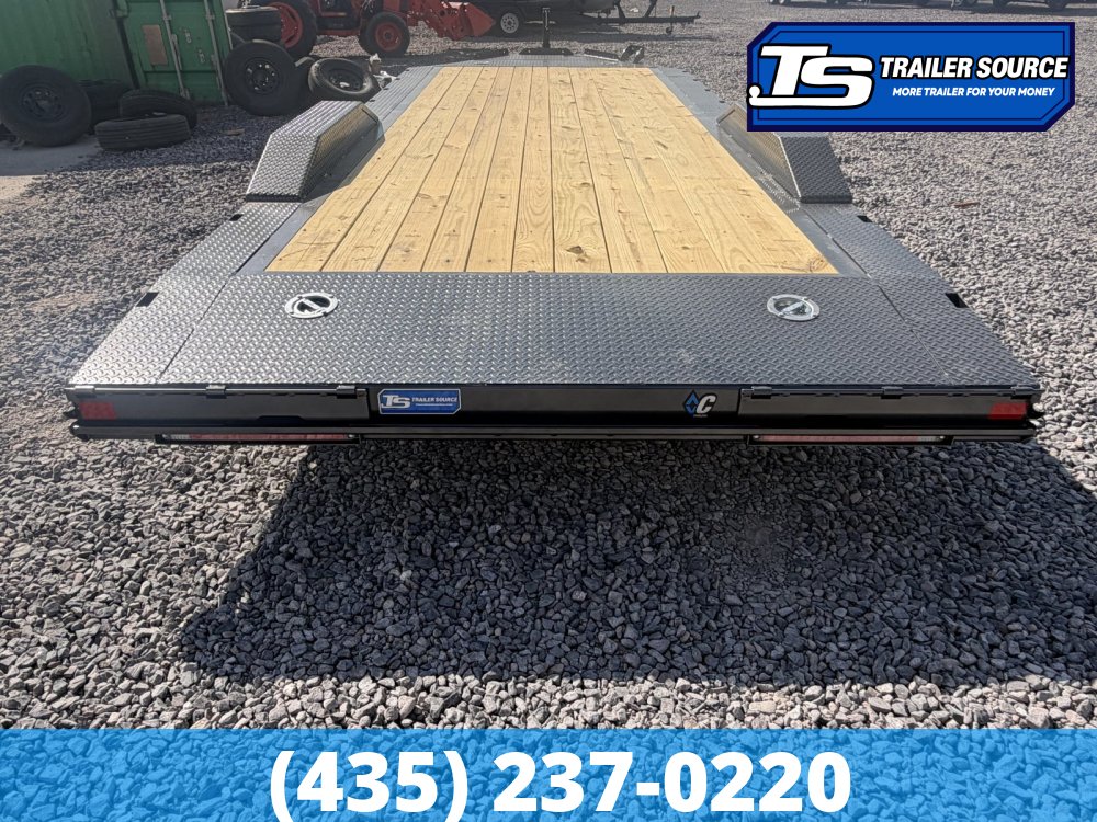 8.5x20 Diamond C GTF 206 Flatbed Car Hauler Trailer - 10K GVWR - Wide Body w/ Drive Over Fenders