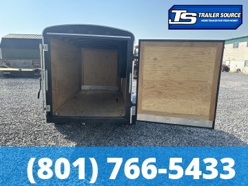 5x10 Interstate ENCLOSED Enclosed Cargo Trailer - 3.5K GVWR - Rear Swing Door, Side Door