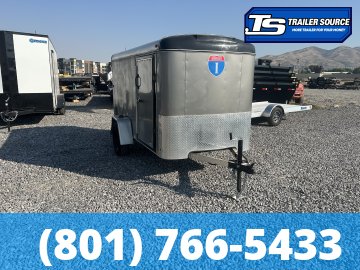 5x10 Interstate ENCLOSED Enclosed Cargo Trailer - 3.5K GVWR - Rear Swing Door, Side Door