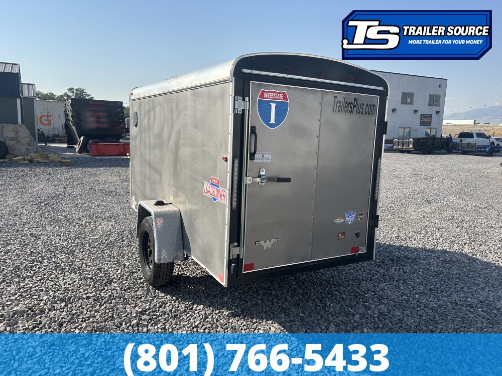 5x10 Interstate ENCLOSED Enclosed Cargo Trailer - 3.5K GVWR - Rear Swing Door, Side Door