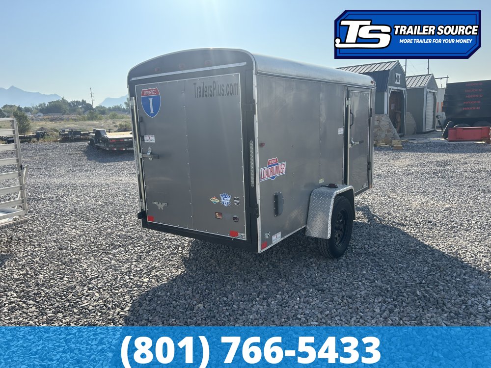 5x10 Interstate ENCLOSED Enclosed Cargo Trailer - 3.5K GVWR - Rear Swing Door, Side Door