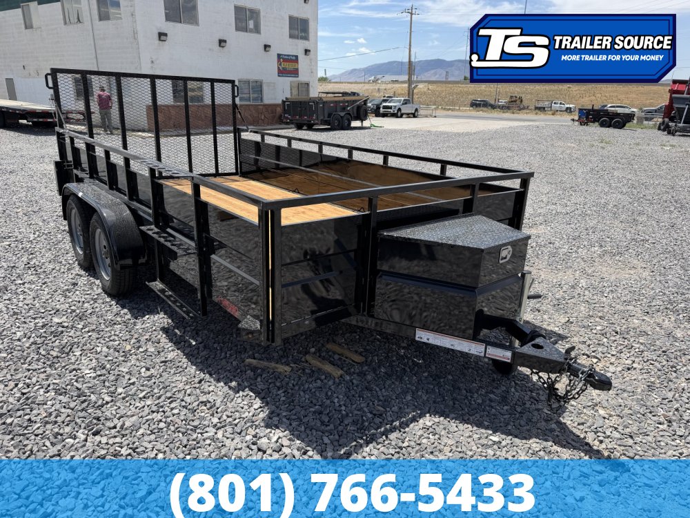 7x14 Echo ELS-14-15T Landscape Utility Trailer - 7K GVWR -