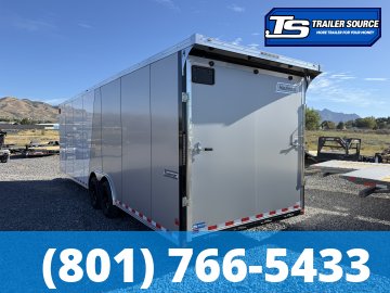 8.5x28 Haulmark Transport Enclosed Cargo Trailer - 7'6" Interior - 12K GVWR - 2 Tone Color, Rear Spoiler w/ Load Lights