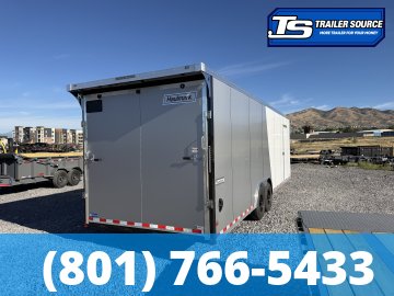 8.5x28 Haulmark Transport Enclosed Cargo Trailer - 7'6" Interior - 12K GVWR - 2 Tone Color, Rear Spoiler w/ Load Lights