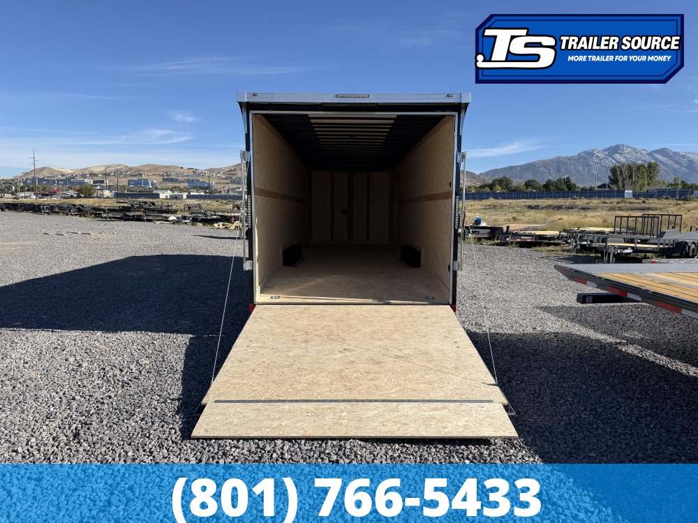 8.5x28 Haulmark Transport Enclosed Cargo Trailer - 7'6" Interior - 12K GVWR - 2 Tone Color, Rear Spoiler w/ Load Lights