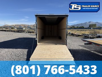 8.5x28 Haulmark Transport Enclosed Cargo Trailer - 7'6" Interior - 12K GVWR - 2 Tone Color, Rear Spoiler w/ Load Lights