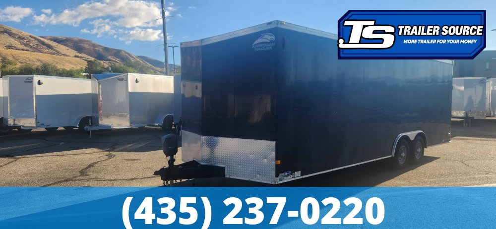 8.5x24 American Hauler Night Hawk Enclosed Car Hauler Trailer - 10K GVWR -