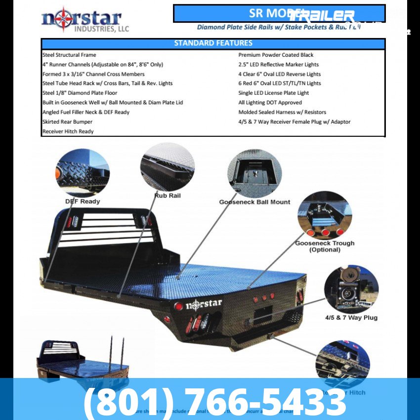 7x8.5 Norstar Truck Bed-Flatbed Truck Service Flatbed