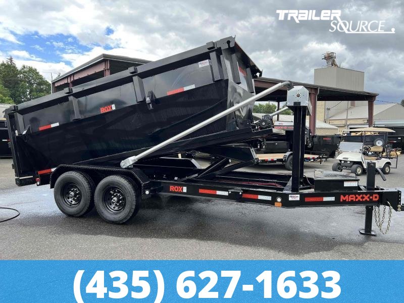 KSL 7x14 Maxx-D ROX Roll Off Dumpster w/ 3 Bins Package Bumper 14K Roll Off Trailer-Bin Package